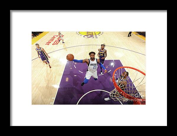 Nba Pro Basketball Framed Print featuring the photograph Wesley Matthews by Juan Ocampo