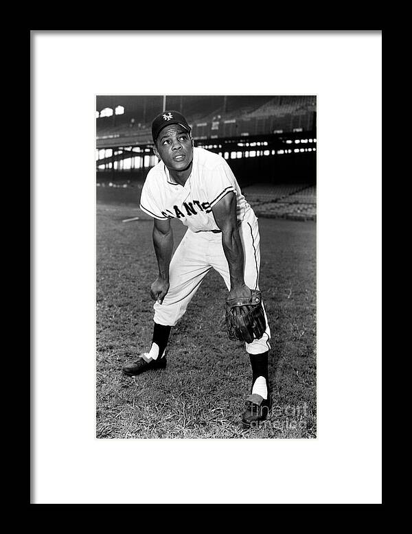 People Framed Print featuring the photograph Willie Mays by Kidwiler Collection