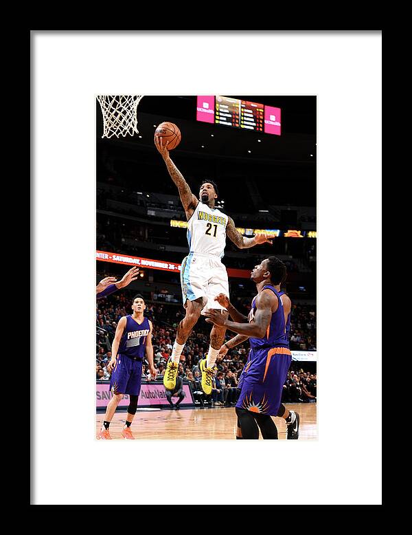 Nba Pro Basketball Framed Print featuring the photograph Wilson Chandler by Garrett Ellwood