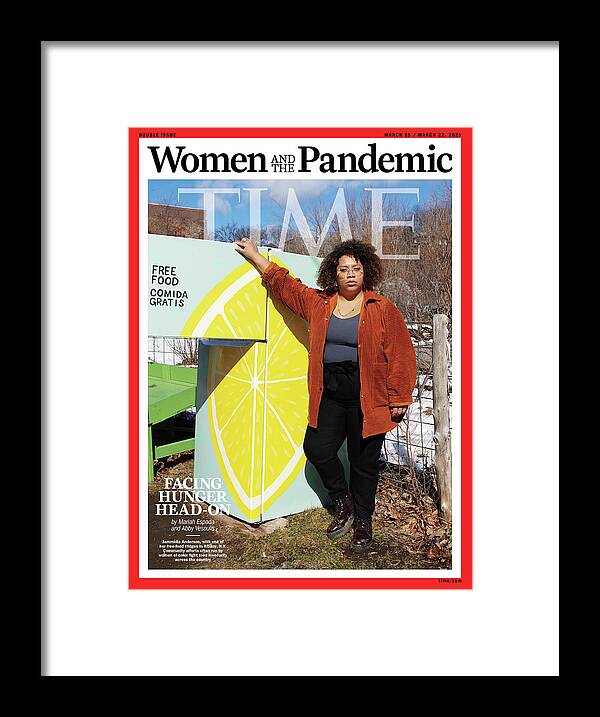 Women And The Pandemic Framed Print featuring the photograph Women and the Pandemic - Food Insecurity #1 by Photograph by Naima Green for TIME