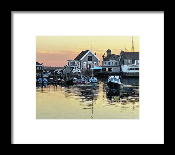 Woods Hole Framed Print featuring the photograph Woods Hole #1 by Carl Sheffer