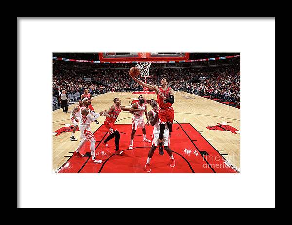Zach Lavine Framed Print featuring the photograph Zach Lavine #1 by Gary Dineen