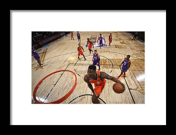 Nba Pro Basketball Framed Print featuring the photograph Zion Williamson by Jesse D. Garrabrant