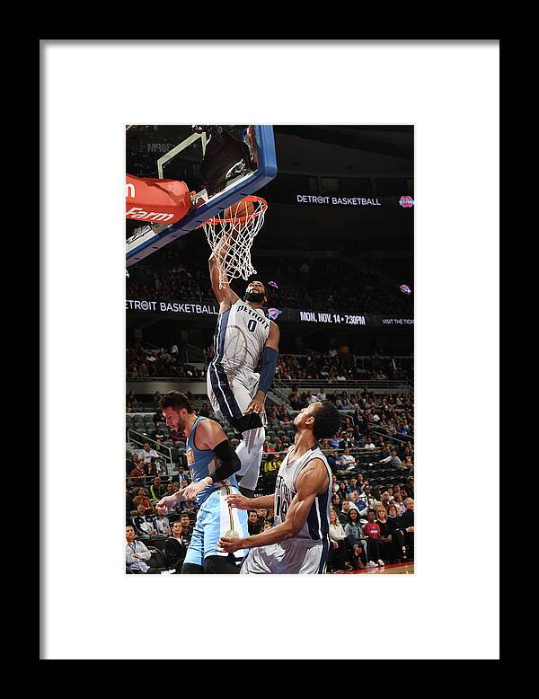 Andre Drummond Framed Print featuring the photograph Andre Drummond #10 by Chris Schwegler