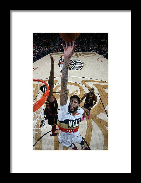 Smoothie King Center Framed Print featuring the photograph Anthony Davis by Layne Murdoch Jr.