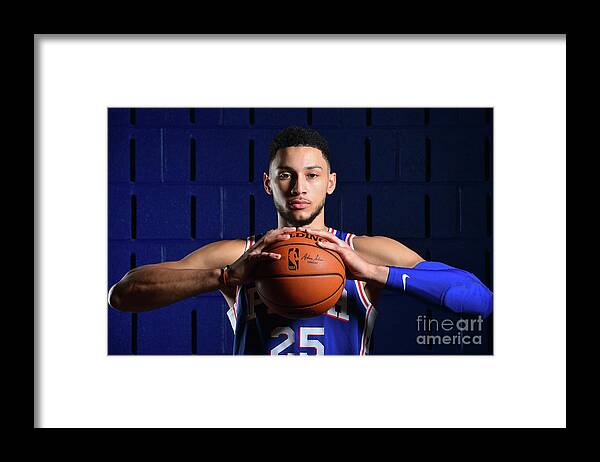Media Day Framed Print featuring the photograph Ben Simmons by Jesse D. Garrabrant