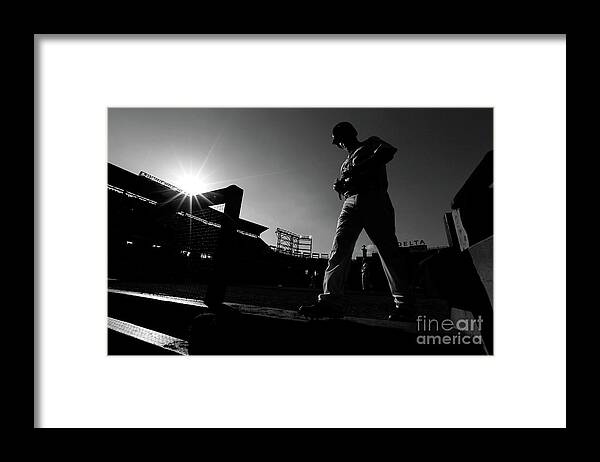 Atlanta Framed Print featuring the photograph Chipper Jones #10 by Kevin C. Cox