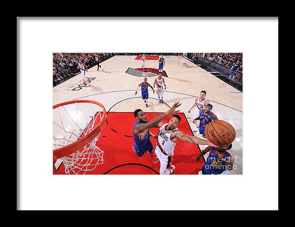 Playoffs Framed Print featuring the photograph C.j. Mccollum by Sam Forencich