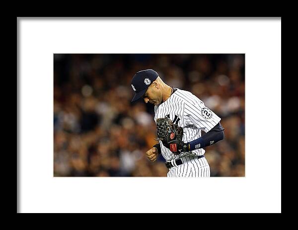 People Framed Print featuring the photograph Derek Jeter by Elsa