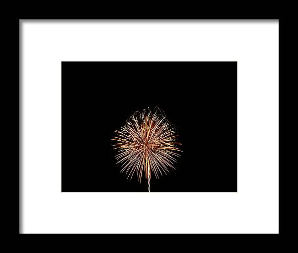 Fireworks Framed Print featuring the photograph Fireworks #11 by George Pennington