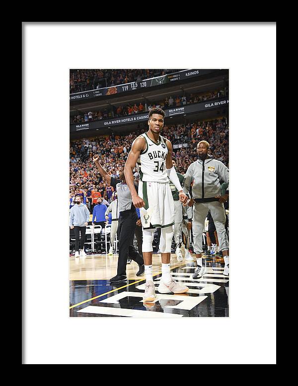 Playoffs Framed Print featuring the photograph Giannis Antetokounmpo by Andrew D. Bernstein