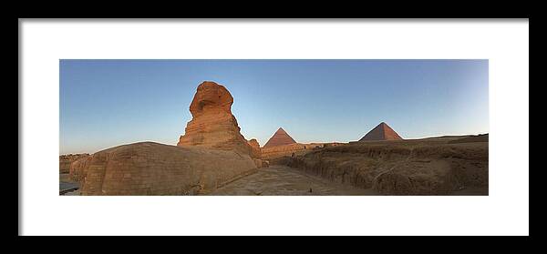 Giza Framed Print featuring the photograph Great Sphinx #10 by Trevor Grassi