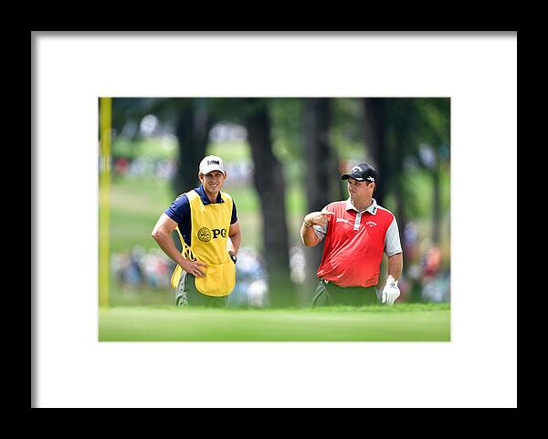 Patrick Reed Framed Print featuring the photograph PGA Championship - Round Two by Stuart Franklin
