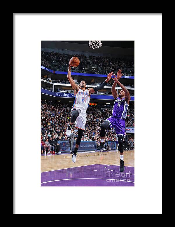 Nba Pro Basketball Framed Print featuring the photograph Rudy Gay by Rocky Widner