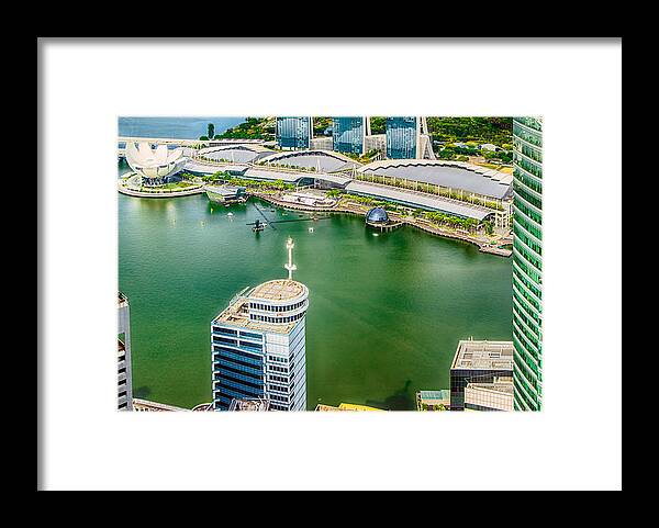 Singapore Framed Print featuring the photograph Singapore 184, Marina Bay by John Seaton Callahan