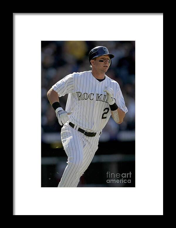 People Framed Print featuring the photograph Troy Tulowitzki by Doug Pensinger