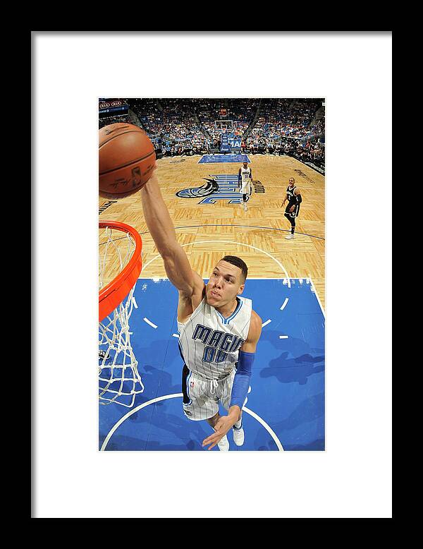 Nba Pro Basketball Framed Print featuring the photograph Aaron Gordon by Fernando Medina