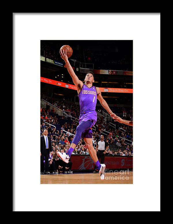 Devin Booker Framed Print featuring the photograph Devin Booker #11 by Barry Gossage