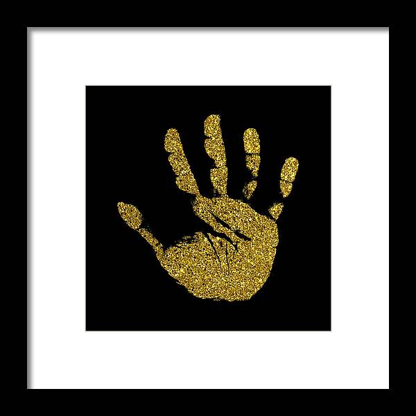 Hand Print Framed Print featuring the photograph Hand Palm Print #11 by CalNyto