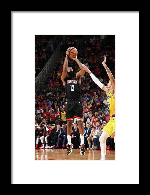 James Harden Framed Print featuring the photograph James Harden by Andrew D. Bernstein