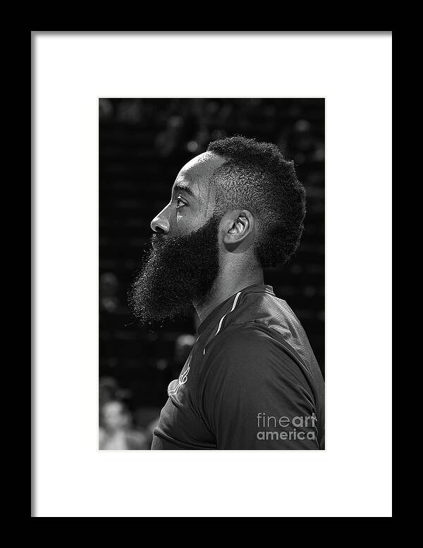 James Harden Framed Print featuring the photograph James Harden by Bill Baptist