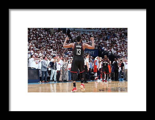 Playoffs Framed Print featuring the photograph James Harden by Nathaniel S. Butler