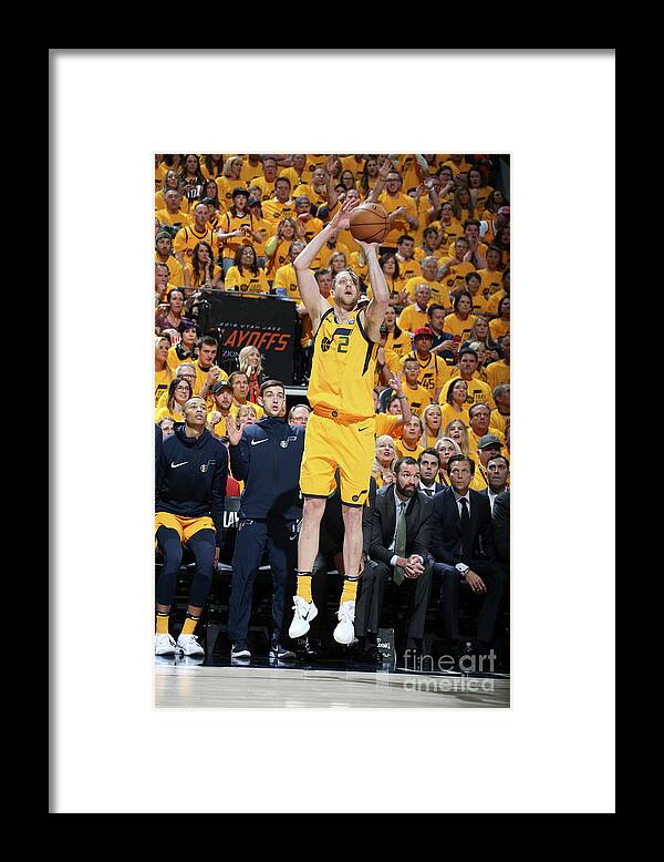 Playoffs Framed Print featuring the photograph Joe Ingles by Melissa Majchrzak