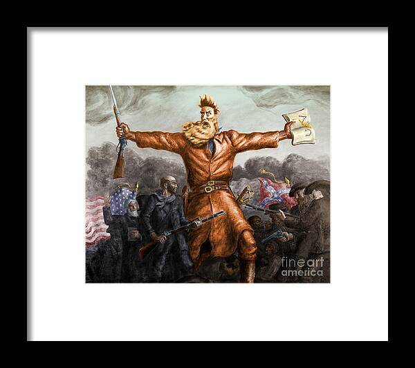 John Brown Framed Print featuring the photograph John Brown American Abolitionist #11 by Photo Researchers