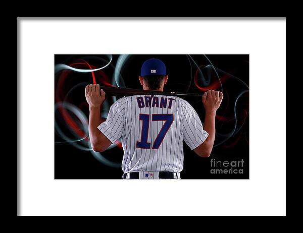 Media Day Framed Print featuring the photograph Kris Bryant #11 by Gregory Shamus