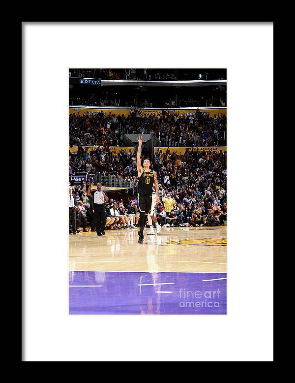 Kyle Kuzma Framed Print featuring the photograph Kyle Kuzma by Andrew D. Bernstein