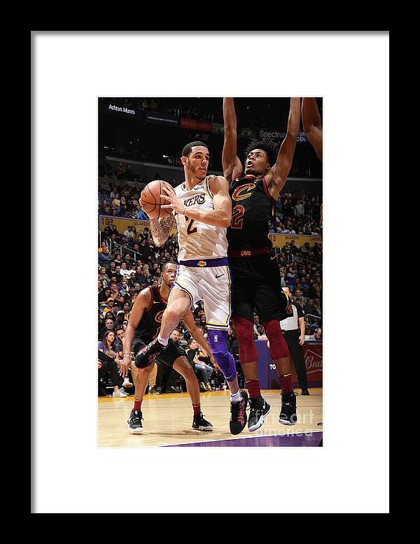 Nba Pro Basketball Framed Print featuring the photograph Lonzo Ball by Andrew D. Bernstein