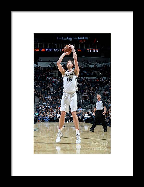 Nba Pro Basketball Framed Print featuring the photograph Pau Gasol by Mark Sobhani