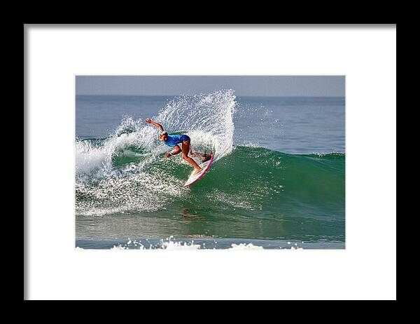 Surfers Framed Print featuring the photograph Sage Erickson #11 by Waterdancer