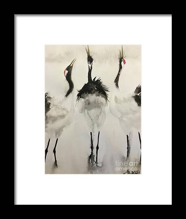 1142021 Framed Print featuring the painting 1142021 by Han in Huang wong