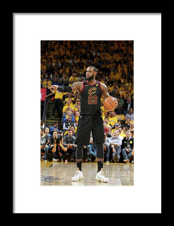 Lebron James Framed Print featuring the photograph Lebron James #117 by Nathaniel S. Butler