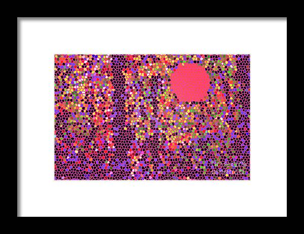 Walter Paul Bebirian: The Bebirian Art Collection Framed Print featuring the digital art 12-12-2010g by Walter Paul Bebirian