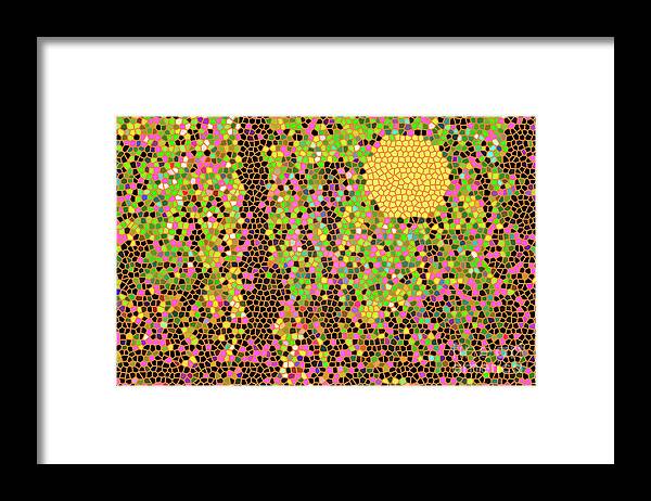 Walter Paul Bebirian: The Bebirian Art Collection Framed Print featuring the digital art 12-12-2010gabcdefghijklmnopqrt by Walter Paul Bebirian
