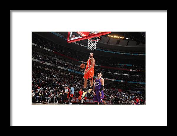 Miles Bridges Framed Print featuring the photograph 2020 NBA All-Star - Rising Stars Game #12 by Nathaniel S. Butler