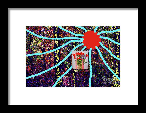 Walter Paul Bebirian: Volord Kingdom Art Collection Grand Gallery Framed Print featuring the digital art 12-3-2021a by Walter Paul Bebirian