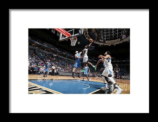 Andrew Wiggins Framed Print featuring the photograph Andrew Wiggins by David Sherman