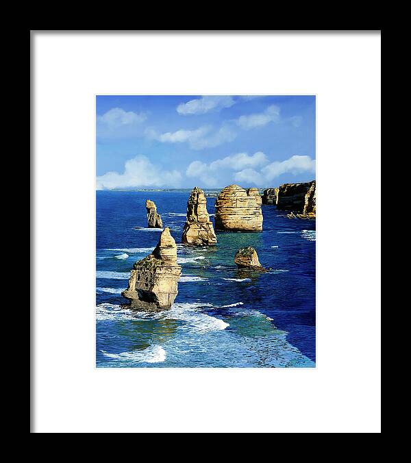12 Apostles Framed Print featuring the painting 12 Apostoli by Guido Borelli