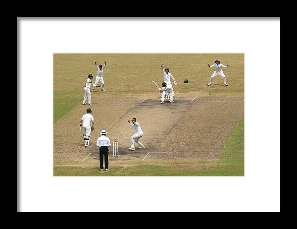 International Match Framed Print featuring the photograph Bangladesh v Australia - 1st Test: Day 4 #12 by Robert Cianflone