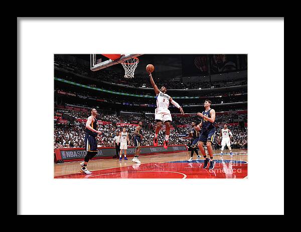 Chris Paul Framed Print featuring the photograph Chris Paul by Andrew D. Bernstein