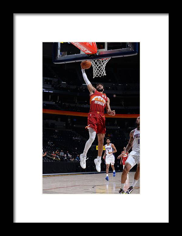 Nba Pro Basketball Framed Print featuring the photograph Jamal Murray by Bart Young