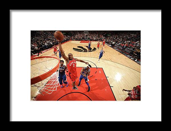 Nba Pro Basketball Framed Print featuring the photograph Kawhi Leonard by Ron Turenne