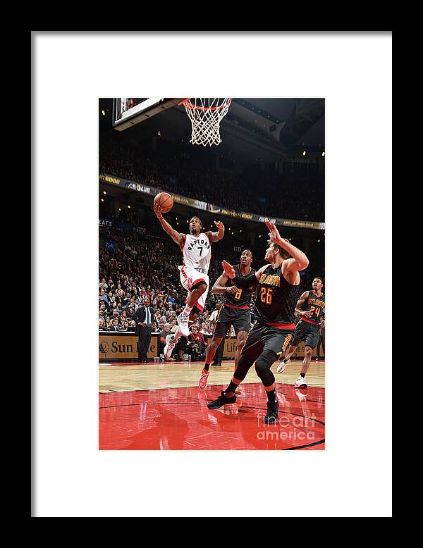 Kyle Lowry Framed Print featuring the photograph Kyle Lowry by Ron Turenne