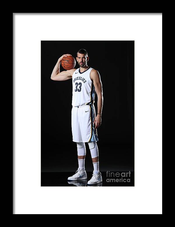 Media Day Framed Print featuring the photograph Marc Gasol by Joe Murphy