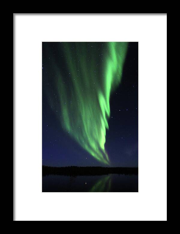 Northern Lights Framed Print featuring the photograph Northern Lights #12 by Shixing Wen