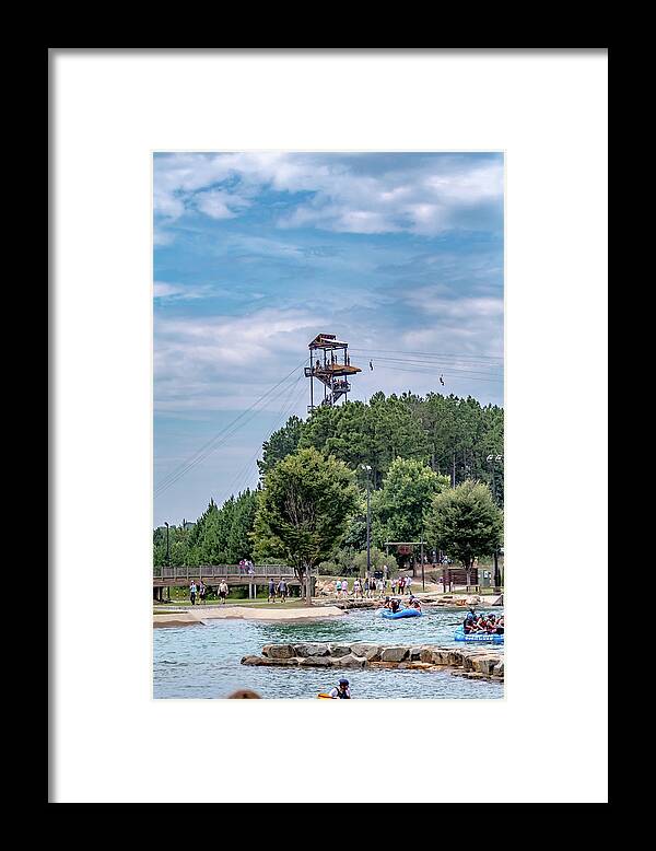 Whitewater Framed Print featuring the photograph Whitewater Rafting Action Sport At Whitewater National Center In #12 by Alex Grichenko