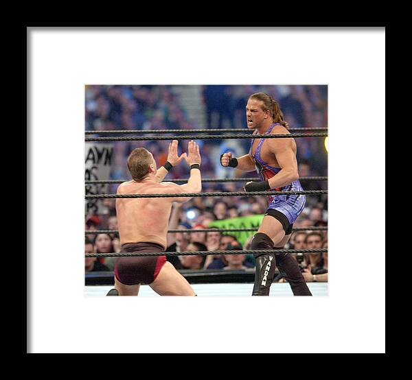 Three Quarter Length Framed Print featuring the photograph WWF Wrestlemania X8 #12 by George Pimentel